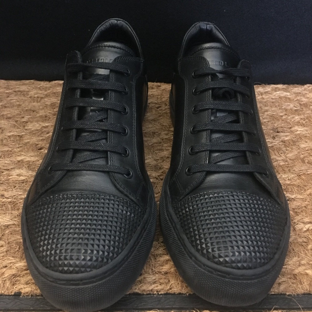 Designer Jared Lang Rome Sneaker Leather Black 8